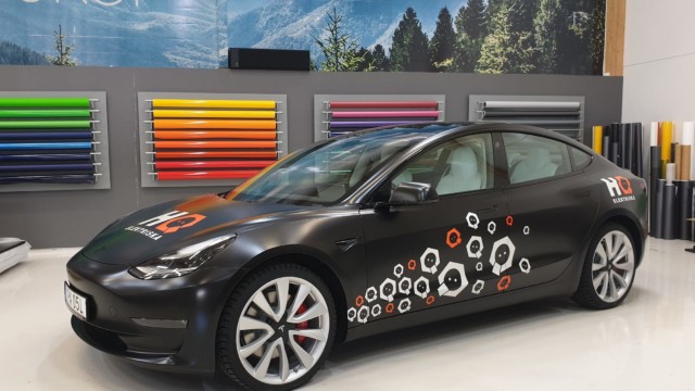 Foliering av Tesla Model 3