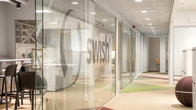 Dekorfolie på Swish kontor av Swedekor